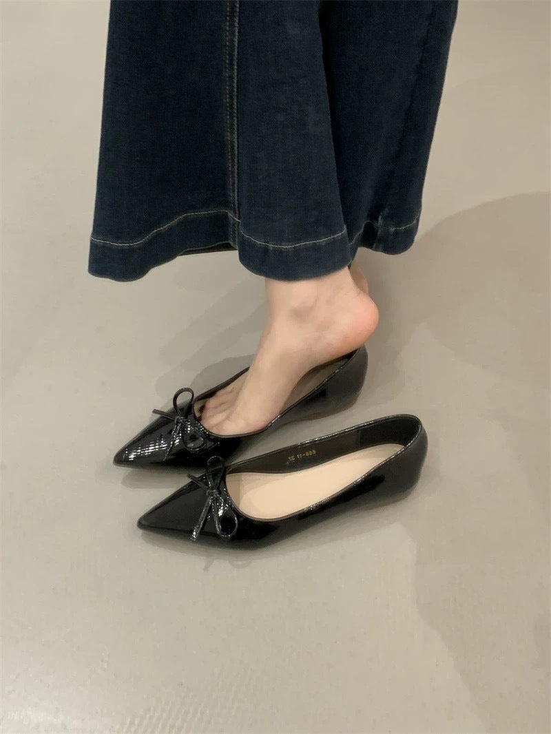 Damen Elegante Ballerinas mit zartem Schleifen-Detail und bequemer Passform EB