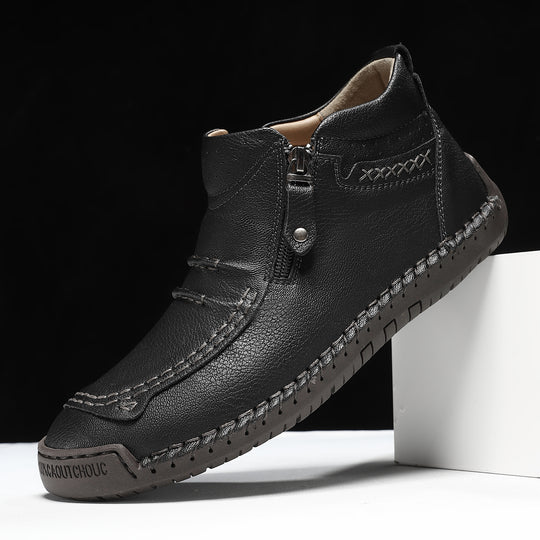 Herren modische Stiefel mit praktischem Reißverschluss EB