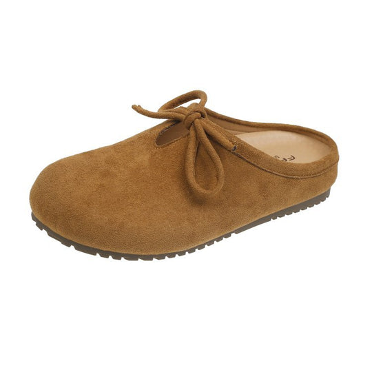 Damen hochwertige Slipper mit weichem Innensohle und dekorativem Schleifchen EB