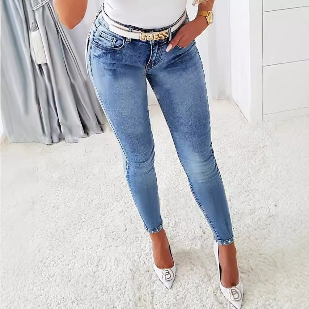Damen High-Waist Skinny Jeans EB