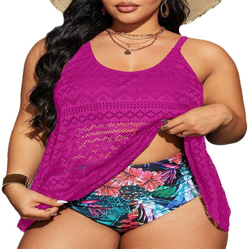 Damen Strandtop mit feinem Häkelmuster EB