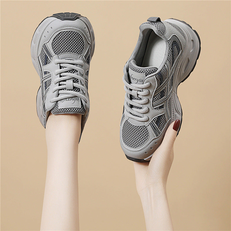 Damen Atmungsaktive Fitness-Sneaker mit stoßdämpfender Sohle EB