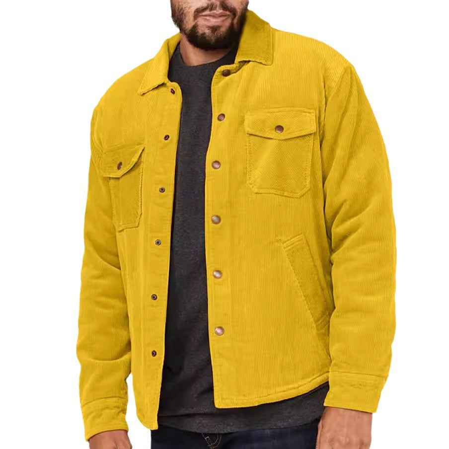 Herren Cordjacke mit praktischen Taschen und stylischem Design EB
