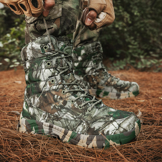 Herren taktische Stiefel mit rutschfester Sohle und verstärktem Knöchelschutz EB