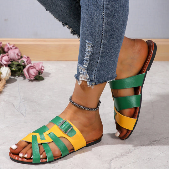 Damen Riemchen-Sandalen im modischen Design mit ergonomischem Fußbett EB