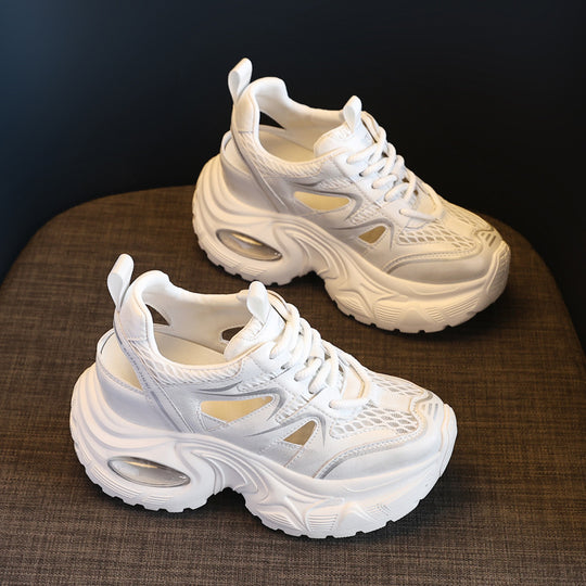 Damen Chunky Sneakers mit atmungsaktiver Netzstruktur und komfortabler Dämpfung EB