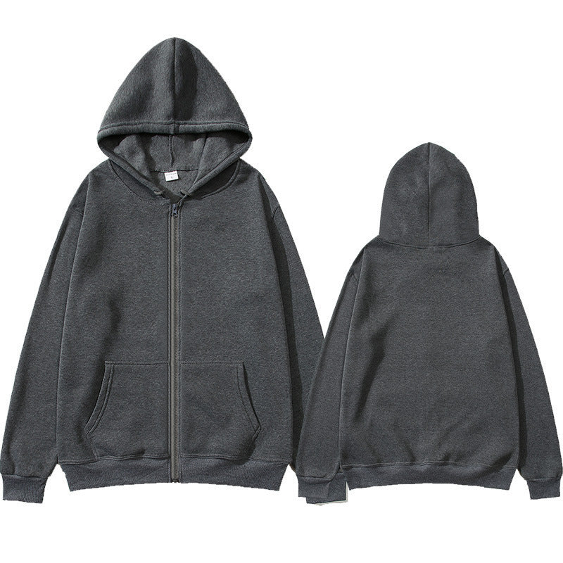 Unisex Zip-Hoodie mit robustem Metallreißverschluss, angerauter Fleece-Innenseite, geteilten Eingrifftaschen und verstärkten Nähten EB