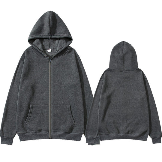 Unisex Zip-Hoodie mit robustem Metallreißverschluss, angerauter Fleece-Innenseite, geteilten Eingrifftaschen und verstärkten Nähten EB