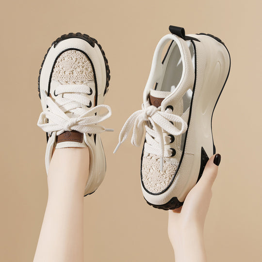 Damen Komfortable und stylische Sneakers mit atmungsaktiver Mesh-Oberfläche EB