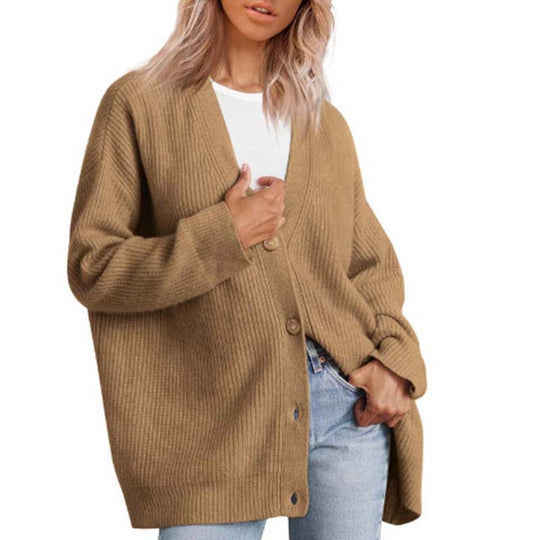 EB | Klassische Strick-Strickjacke für Alltag
