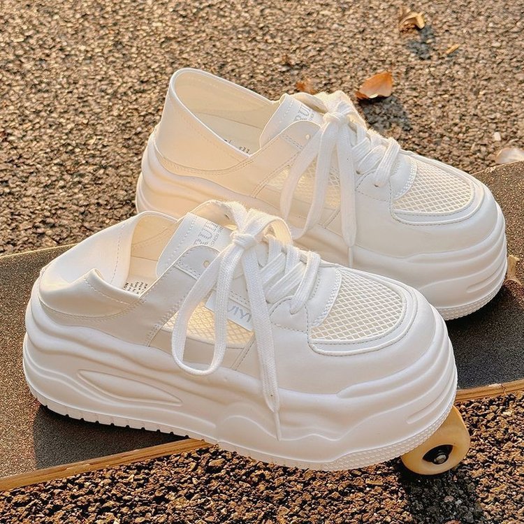 Damen Chunky Sneaker mit atmungsaktiver Mesh-Oberfläche und dämpfender Sohle EB