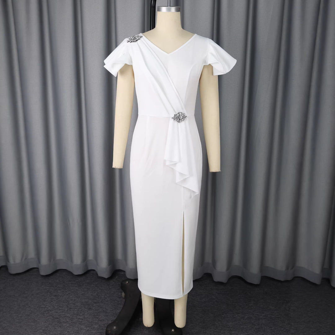 Damen Elegantes Abendkleid mit figurbetonender Silhouette EB