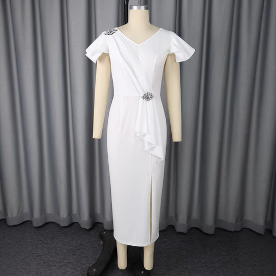 Damen Elegantes Abendkleid mit figurbetonender Silhouette EB