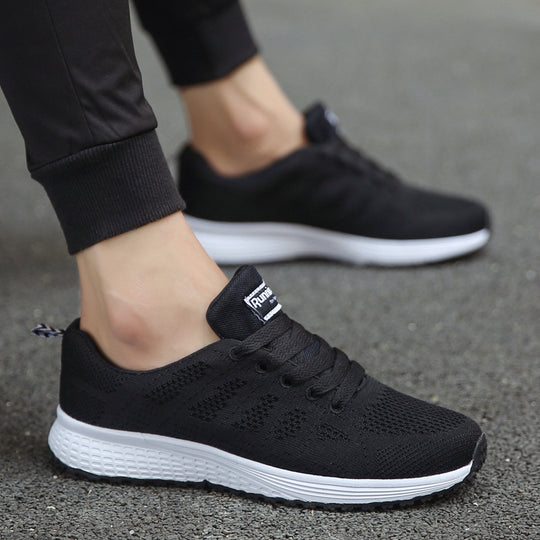 Damen atmungsaktive Sport-Sneaker mit flexiblem Obermaterial und rutschfester Sohle EB