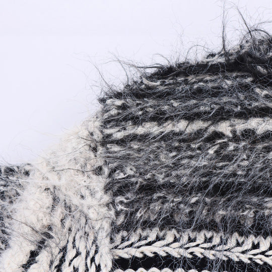 Damen Gemusterter Langarm-Cardigan mit Knopfleiste EB