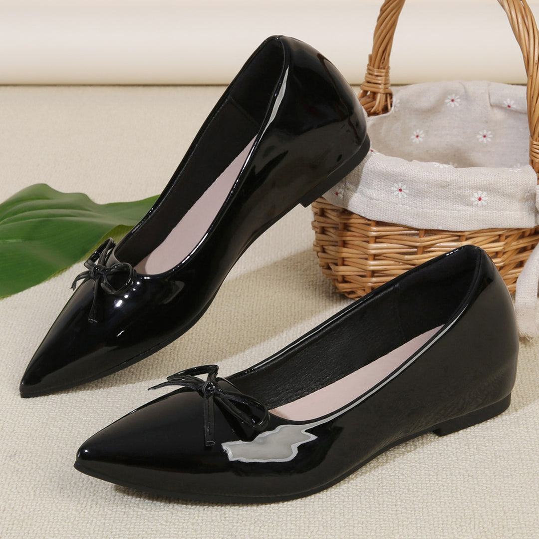 Damen Elegante Ballerinas mit modischem Schleifen-Detail EB