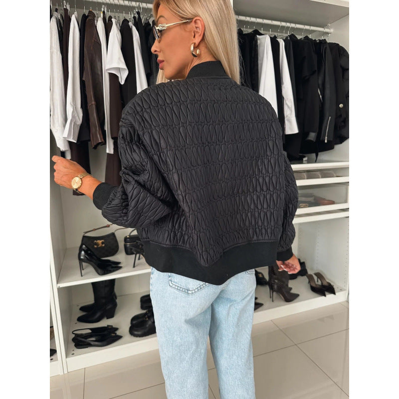Damen Steppjacke im sportlich eleganten Design mit voluminösen Ärmeln EB