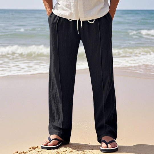 Herren Freizeithose mit elastischem Bund und seitlichen Taschen EB