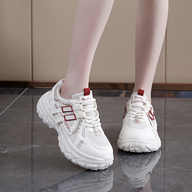 Damen Sportliche Sneakers mit atmungsaktivem Obermaterial und ergonomischer Dämpfung EB