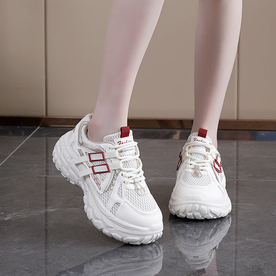 Damen Sportliche Sneakers mit atmungsaktivem Obermaterial und ergonomischer Dämpfung EB
