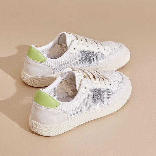 Damen Freizeitsneaker mit atmungsaktiver Mesh-Oberfläche und stabiler Sohle EB