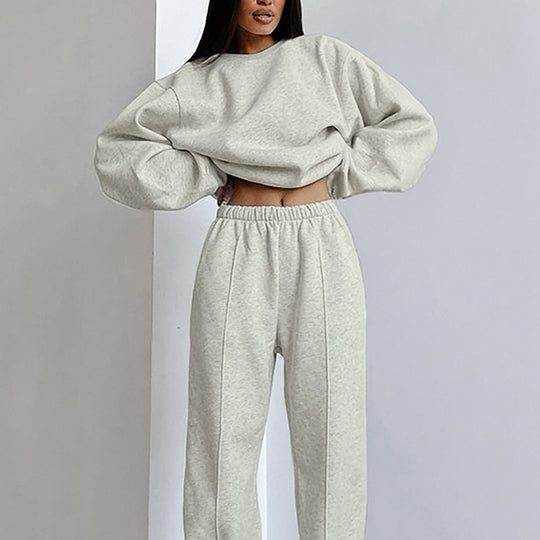 Damen Oversized Sweatshirt und Jogginghose Set EB
