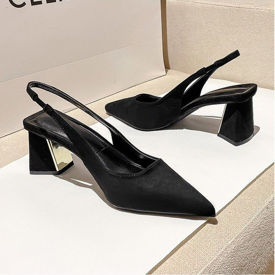 Damen Slingback-Pumps mit quadratischem Absatz EB