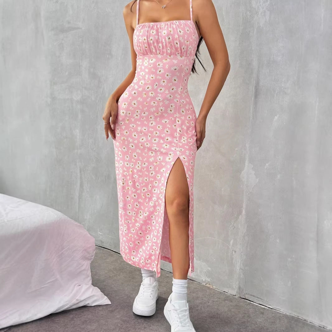 Damen Maxikleid mit Blumenmuster EB