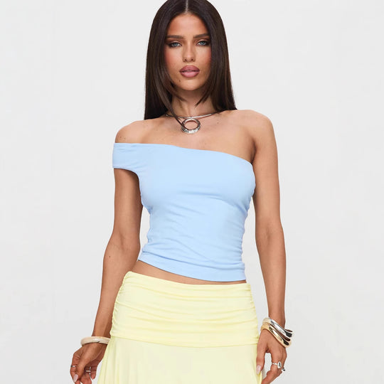 Damen Racerback Top mit tiefem V-Ausschnitt und elegantem Halterdesign EB