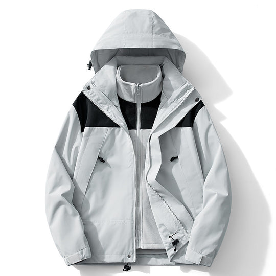 Damen Zweilagiger Outdoorparka mit abnehmbarer Fleece-Innenjacke EB