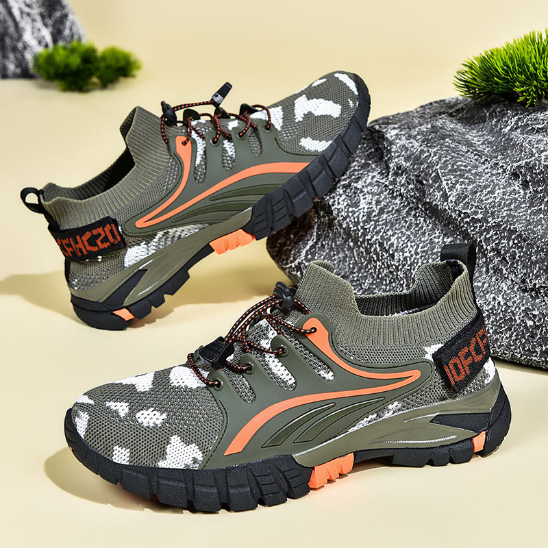 Damen Sportliche Outdoor-Sneaker mit atmungsaktivem Mesh-Obermaterial und rutschfester Sohle EB