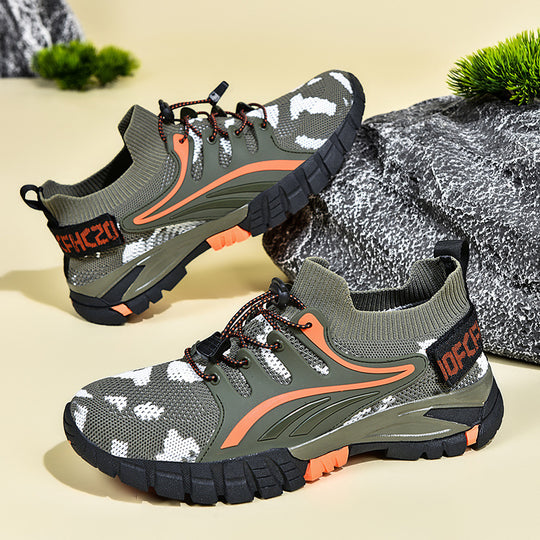 Damen Sportliche Outdoor-Sneaker mit atmungsaktivem Mesh-Obermaterial und rutschfester Sohle EB
