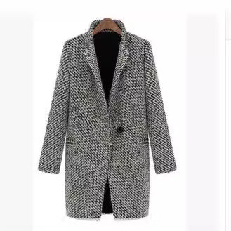 Damen eleganter, gemusterter Blazer mit strukturiertem Design EB