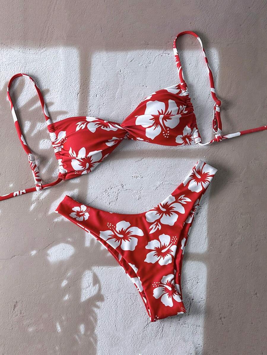 Damen Floral Bikini-Set EB