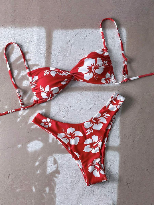 Damen Floral Bikini-Set EB