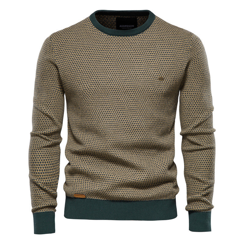 Herren Strickpullover im modernen Wabenmuster mit angenehmem Tragegefühl EB