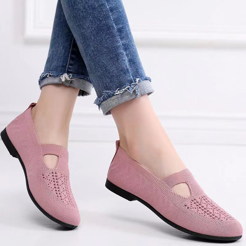 Damen Komfortable Ballerinas mit atmungsaktivem Design EB