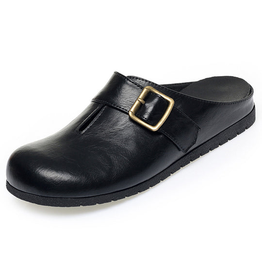 Damen Clogs mit modischem Riemen und komfortablem Fußbett EB