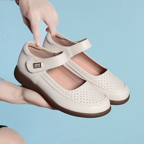 Damen Komfortable Mary Jane Ballerinas mit elegantem Verzierungsdetail EB
