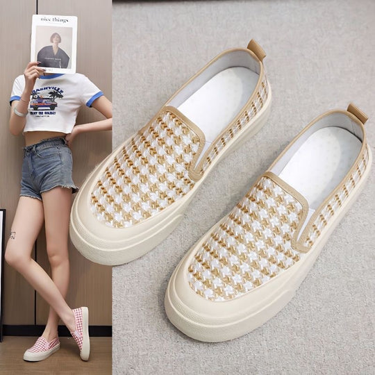 Damen Gemütliche Slipper mit innovativem Karomuster EB