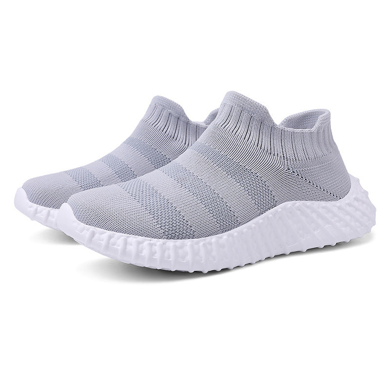 Damen atmungsaktive und elastische Stricksneaker EB