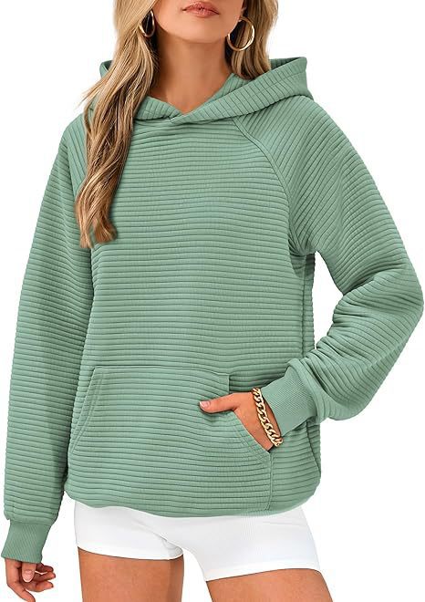 Damen Kapuzensweater aus strukturiertem Stoff EB