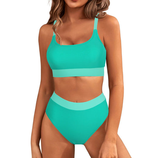 Damen Bikini-Set mit hohem Bund und sportlichem Schnitt EB