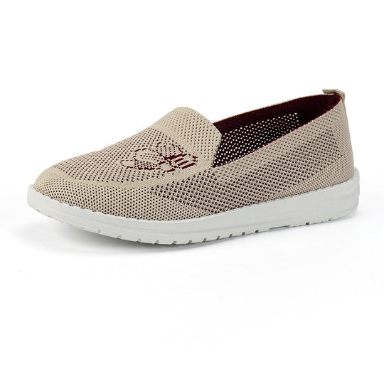 Damen luftige Slip-On Sneakers mit atmungsaktiver Struktur EB