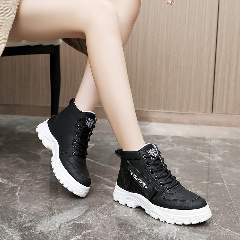 Damen modische High-Top Sneakers mit strapazierfähigem Obermaterial und optimaler Dämpfung EB