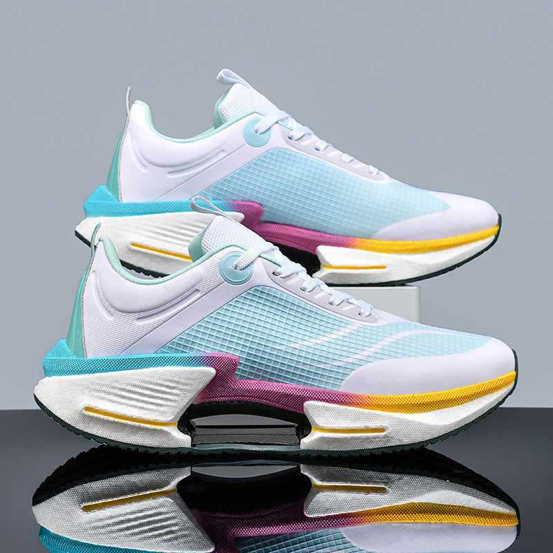 Unisex leichte Straßen-Laufschuhe mit stabilisierender TPU-Fersenkappe, reaktionsfreudiger EVA-Zwischensohle und griffiger Profilgummilaufsohle EB