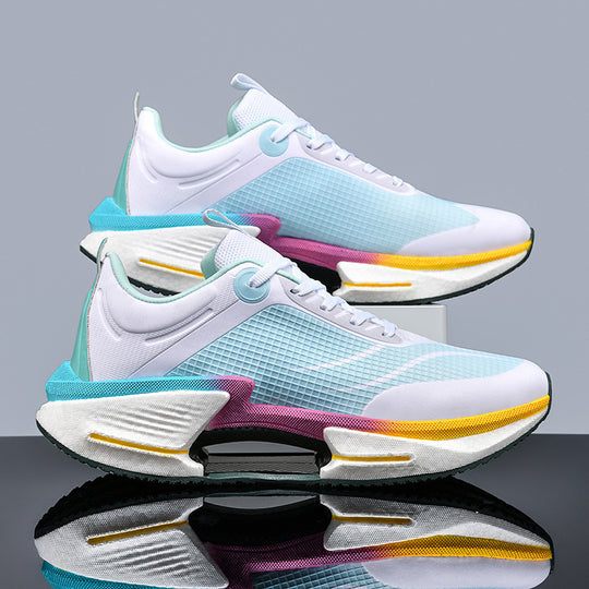 Unisex leichte Straßen-Laufschuhe mit stabilisierender TPU-Fersenkappe, reaktionsfreudiger EVA-Zwischensohle und griffiger Profilgummilaufsohle EB