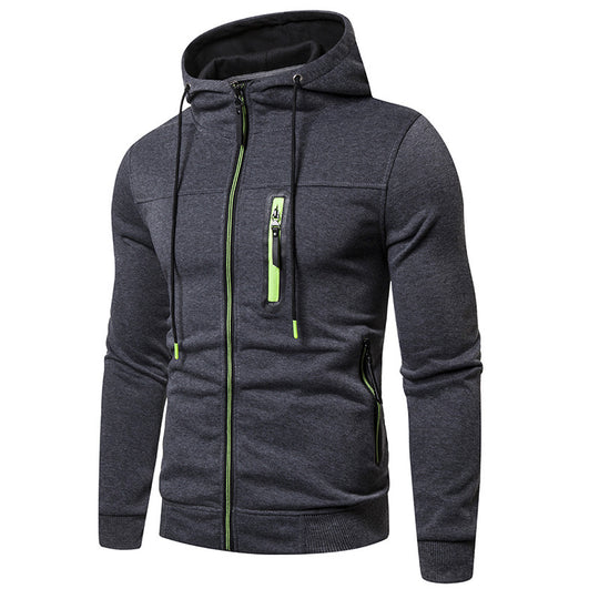 Damen Sportliche Kapuzenjacke mit praktischen Taschen und stylischen Reißverschluss EB
