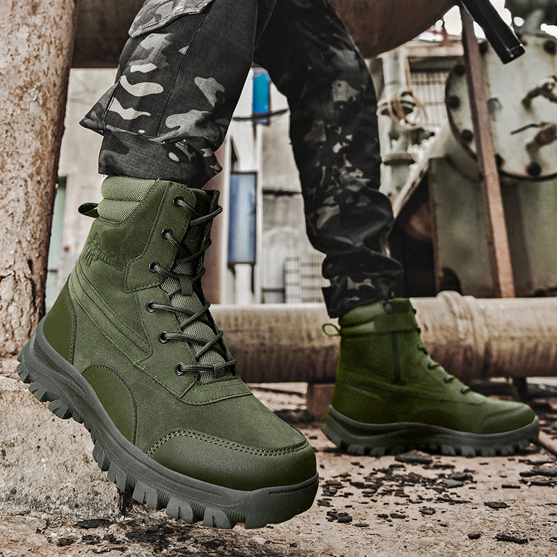 Herren Hochwertige Einsatzstiefel mit rutschfester Sohle und atmungsaktivem Design EB