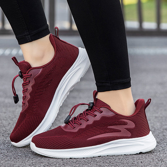 Damen Sportliche Lauf-Sneaker mit elastischem Schnellschnürsystem EB